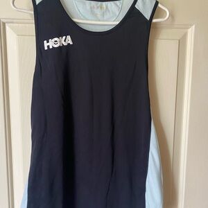 Hoka Black and Blue Athletic Tank